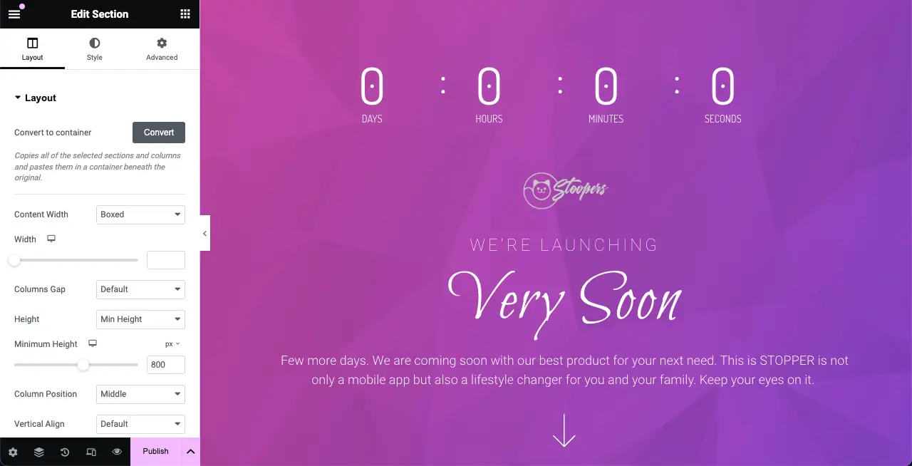 Influence Visitors with Elementor Countdown Timer Widget 20 Customize the template