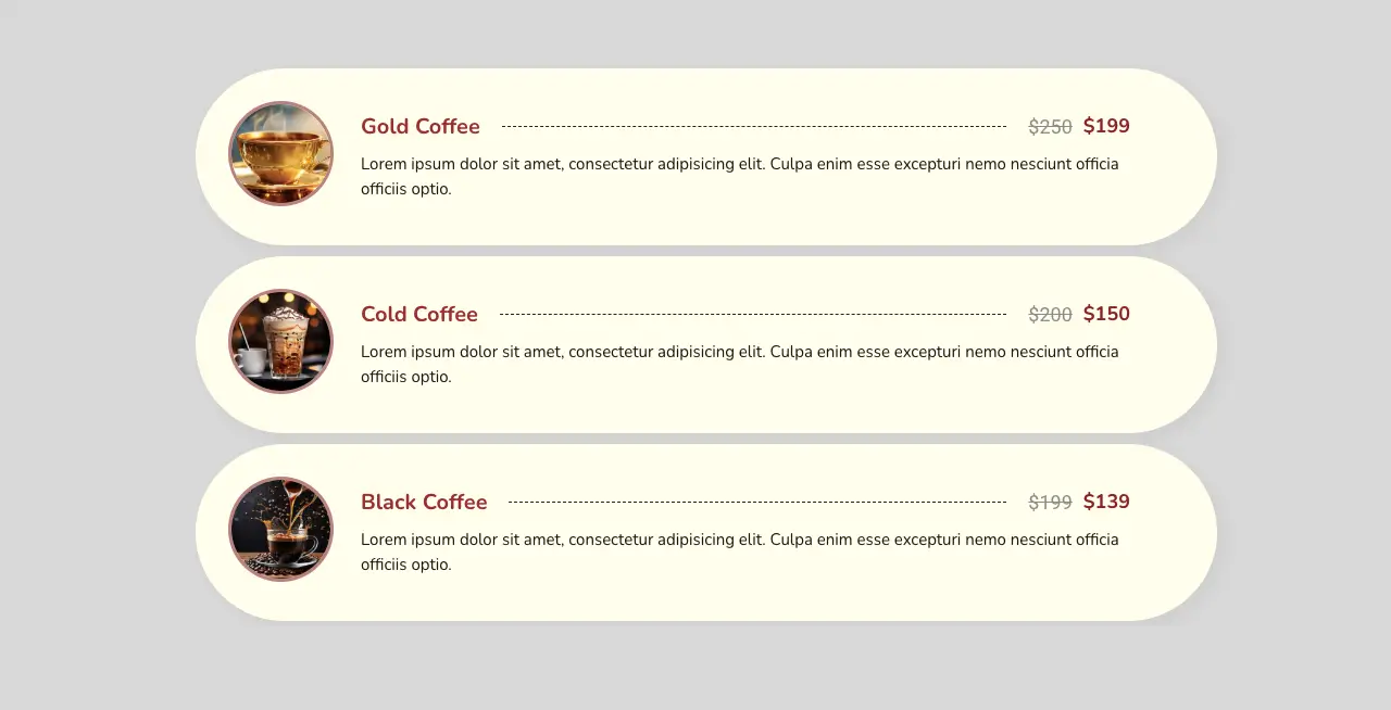 How to Create a Price List in WordPress with Elementor 1 A demo pricing table designed with Elementor