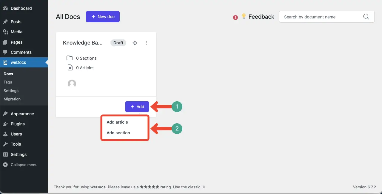 How to Design a Knowledge Base in WordPress 7 Add sections and articles to the knowledge base