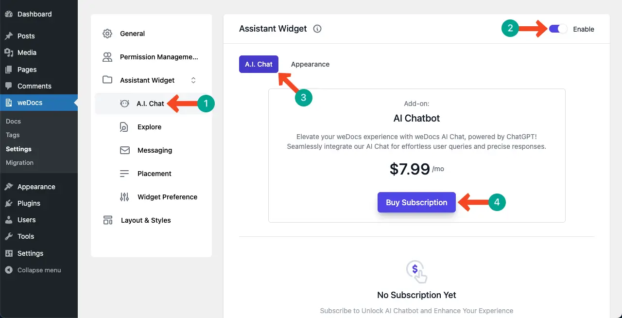 How to Design a Knowledge Base in WordPress 19 Configure the AI Chatbot