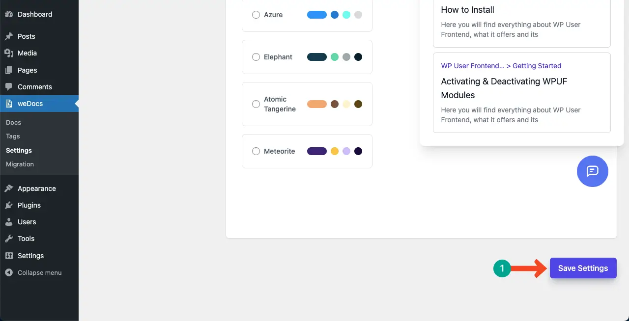 How to Design a Knowledge Base in WordPress 15 Save changes of the assistant widget