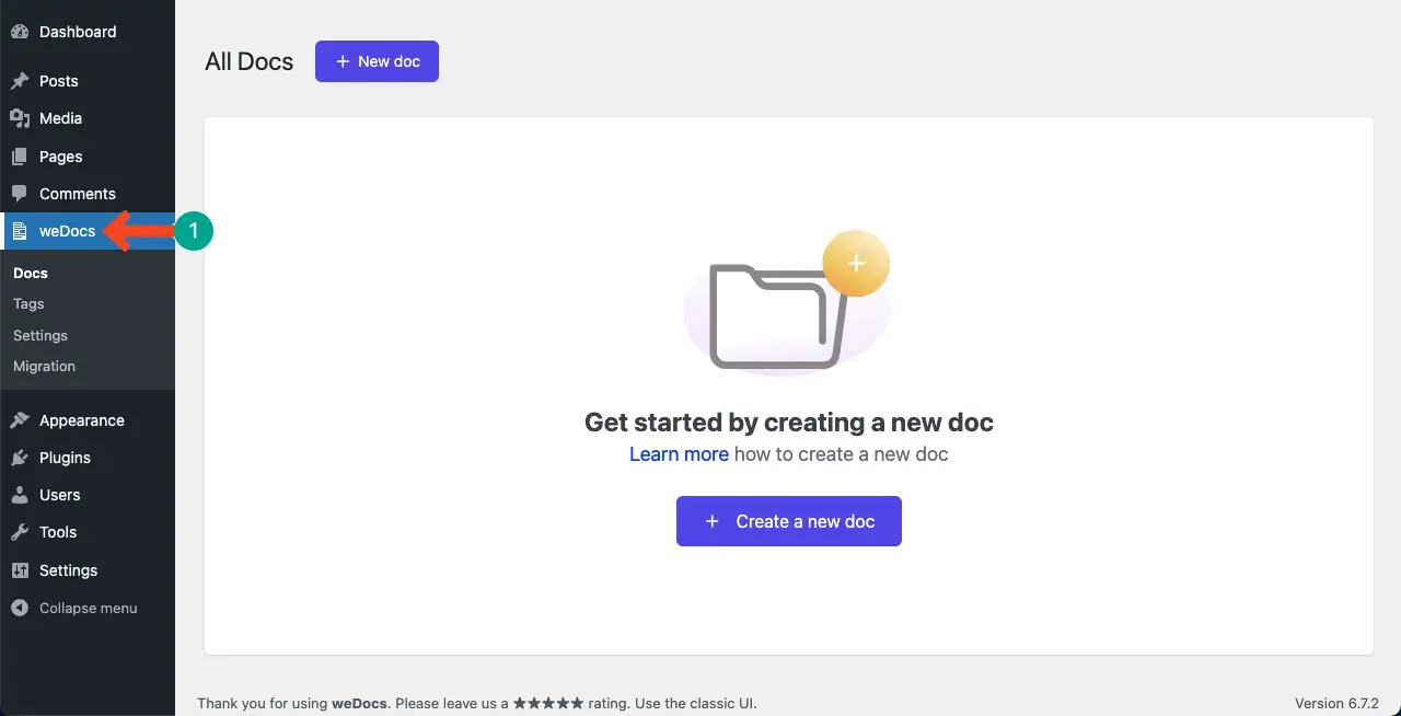 How to Design a Knowledge Base in WordPress 3 weDocs is added to WordPress