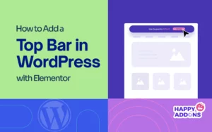 How to Add a Top Bar in WordPress with Elementor