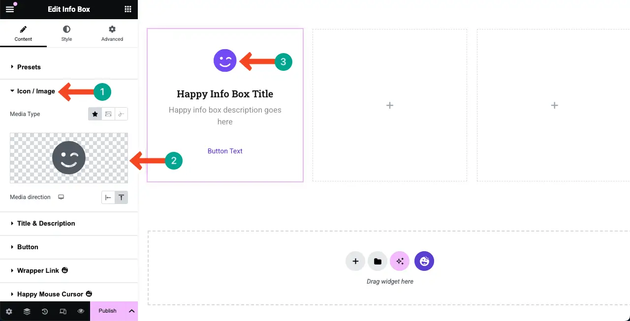 How to Create a Feature Box in WordPress with Elementor 6 Add an Icon/Image to the Feature Box