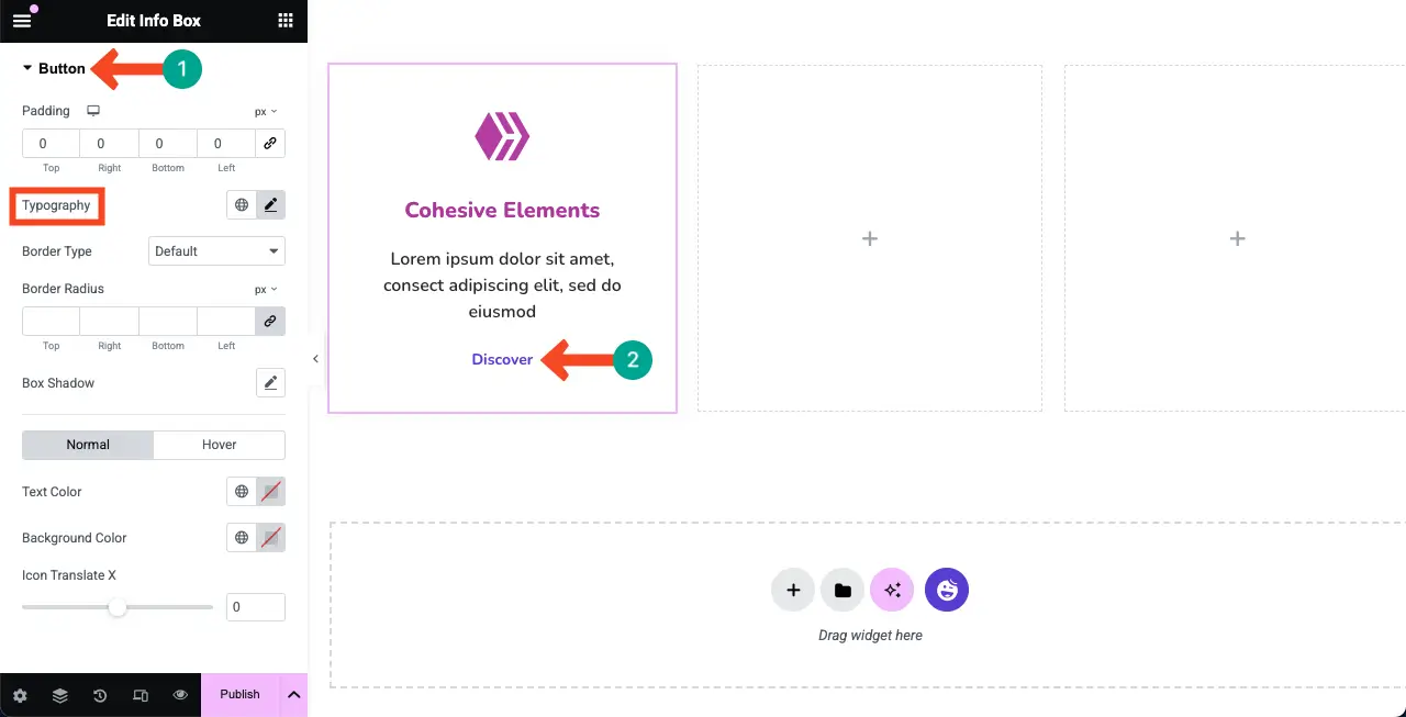 How to Create a Feature Box in WordPress with Elementor 15 Stylize Feature Button