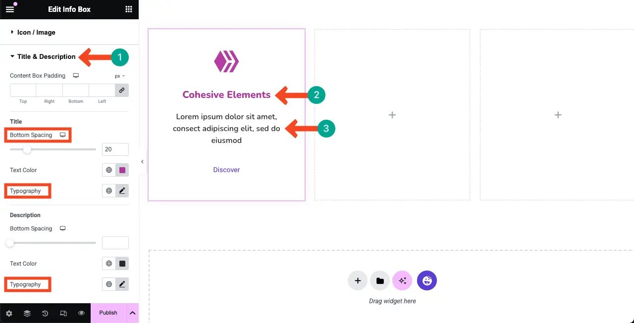 How to Create a Feature Box in WordPress with Elementor 14 Stylize Title & Description