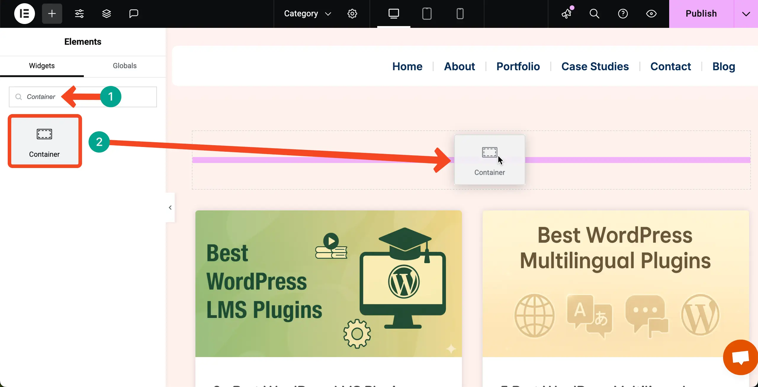 How to Display Blog Posts by Categories in WordPress with Elementor 23 Add a container to place the Taxonomy List widget
