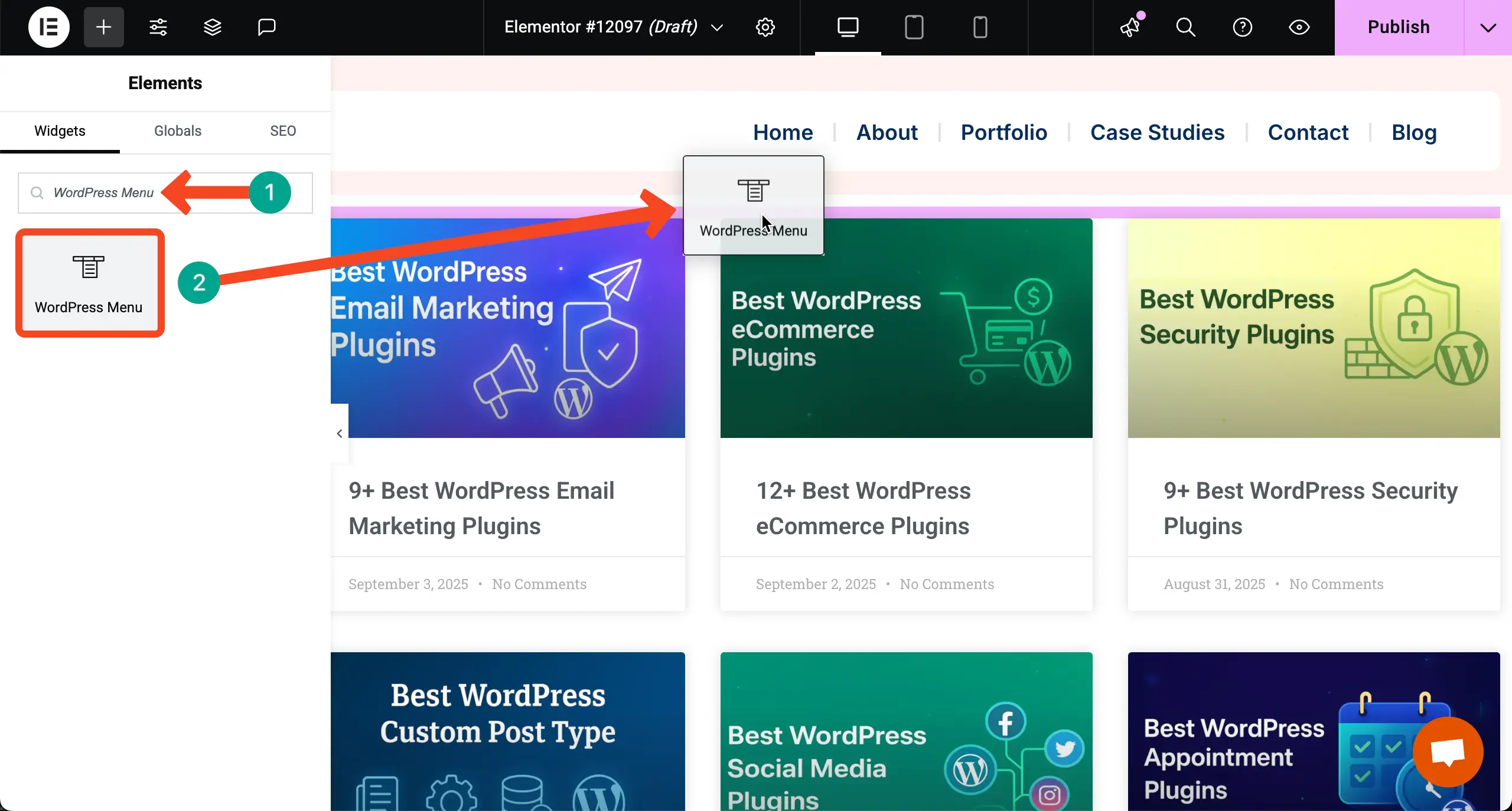 How to Display Blog Posts by Categories in WordPress with Elementor 11 Display the Category Menu over the Posts Widget