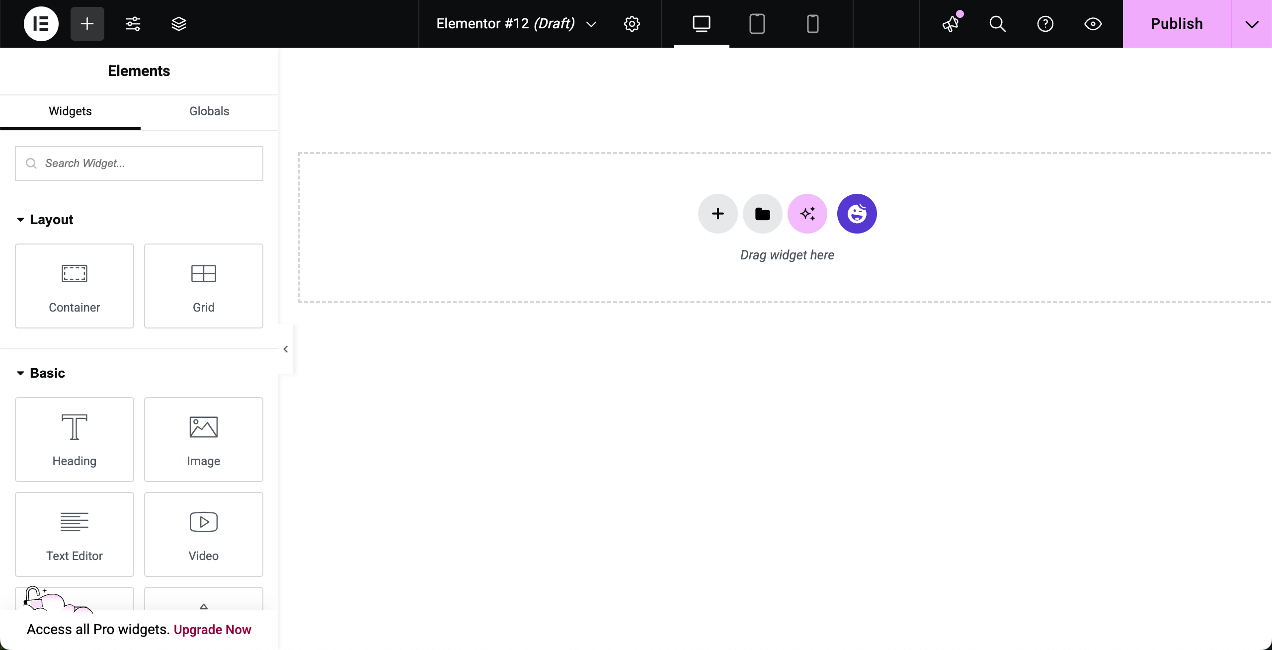 How to Create Vertical Scrolling Tabs in WordPress with Elementor 2 Open a page with Elementor