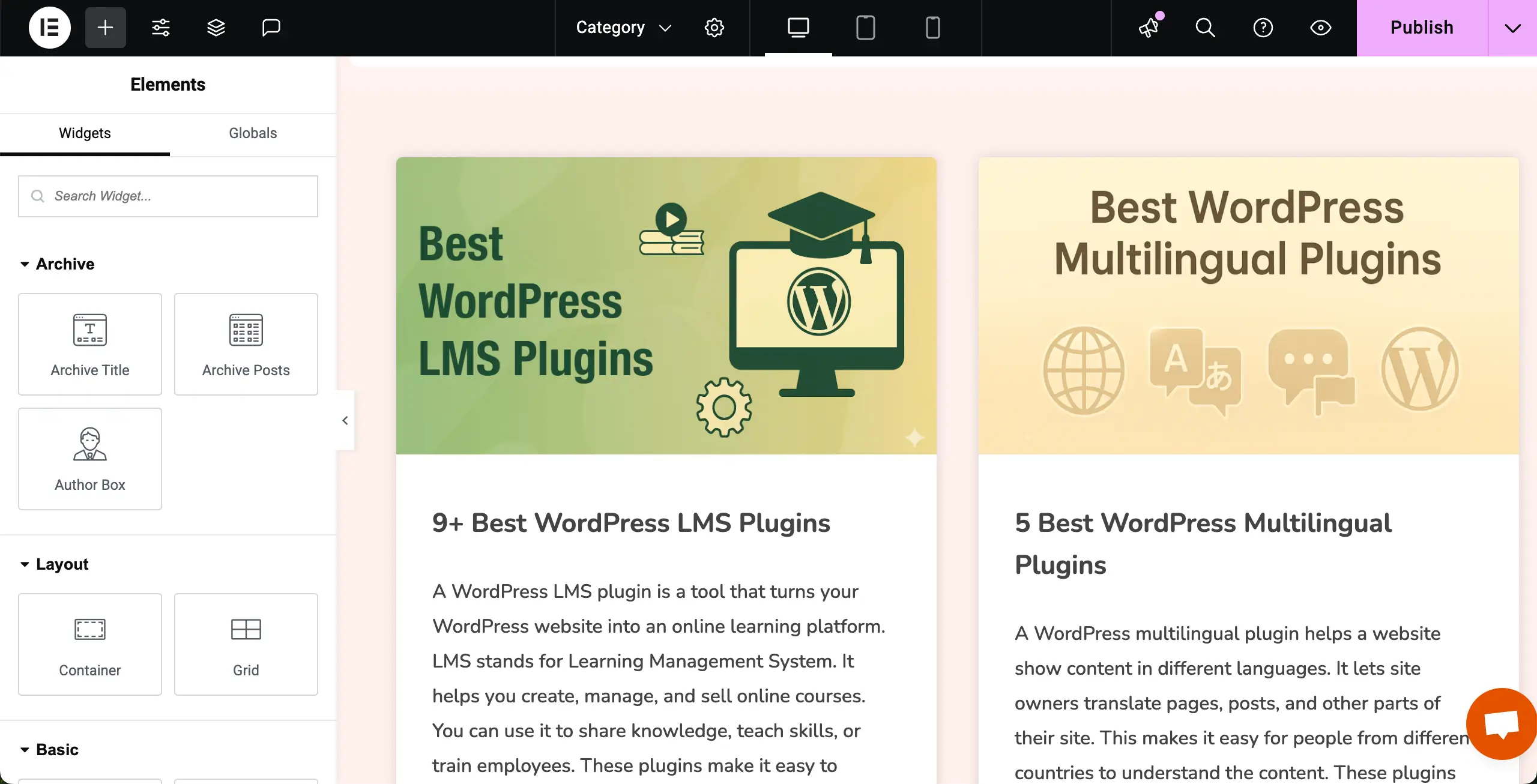 How to Display Blog Posts by Categories in WordPress with Elementor 22 Stylize the Archive Posts widget