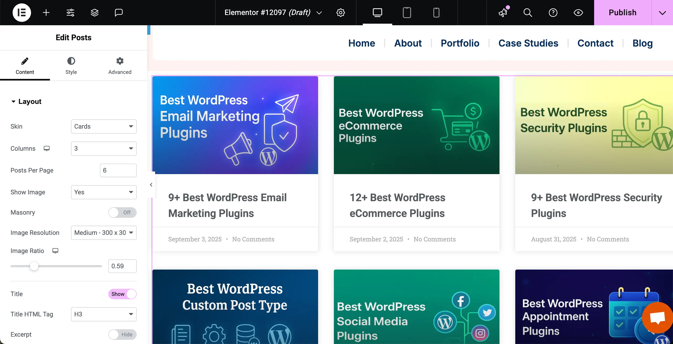 How to Display Blog Posts by Categories in WordPress with Elementor 6 Stylize the Posts Widget