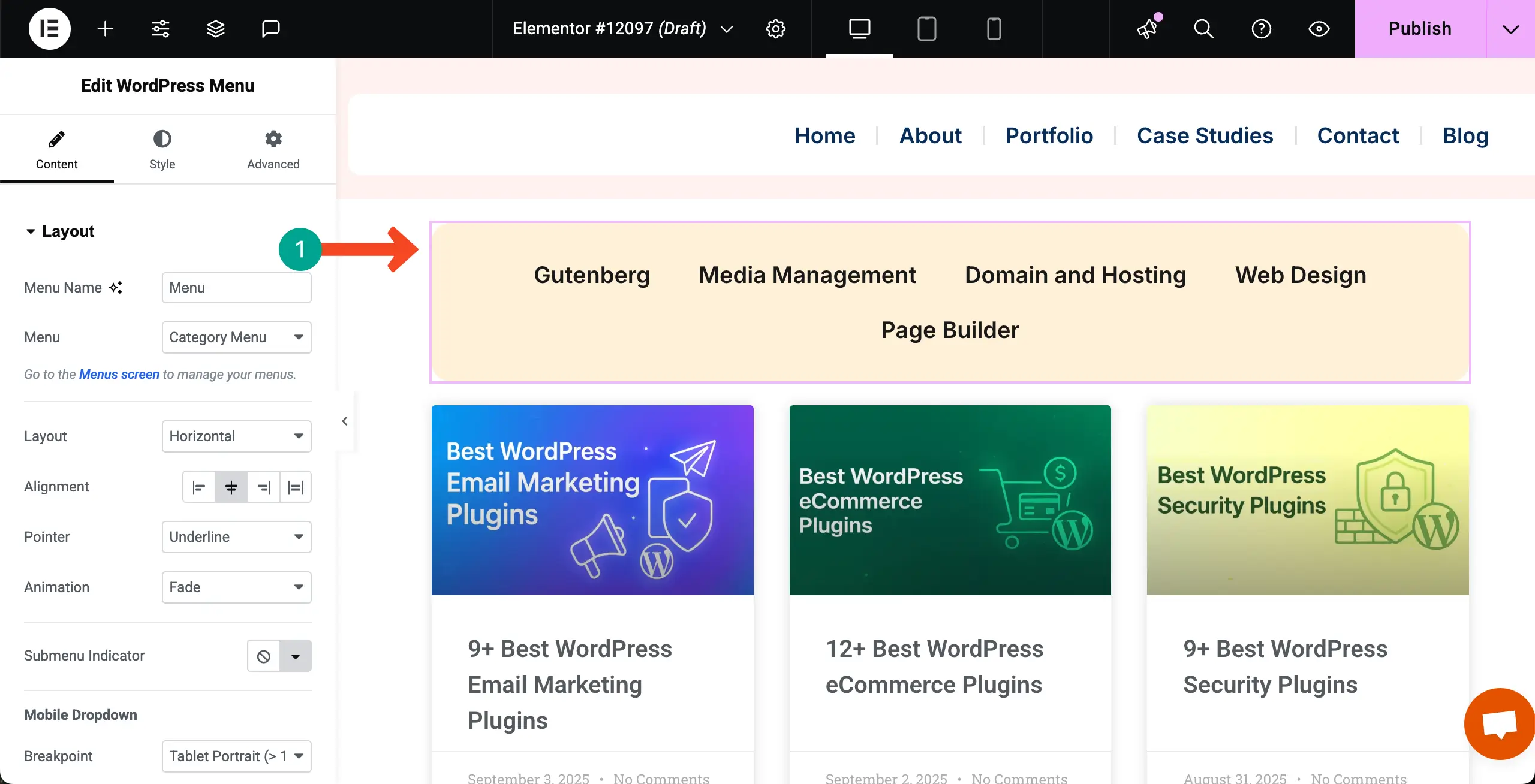 How to Display Blog Posts by Categories in WordPress with Elementor 13 Stylize your Category Menu