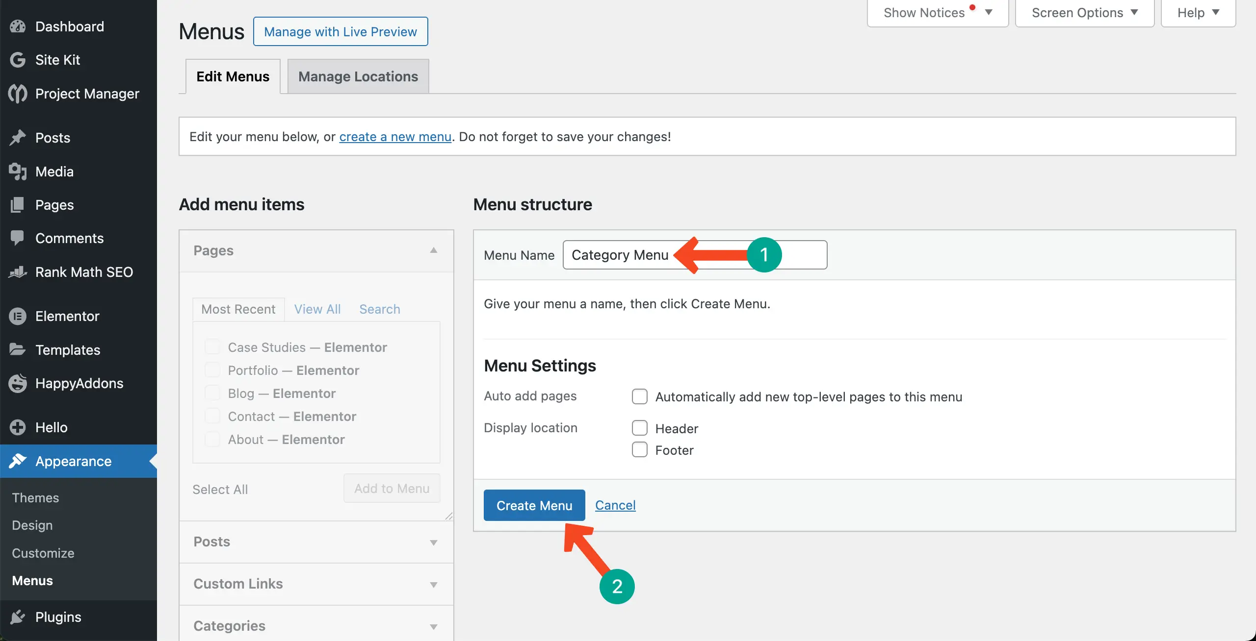 How to Display Blog Posts by Categories in WordPress with Elementor 8 Write a name for the category