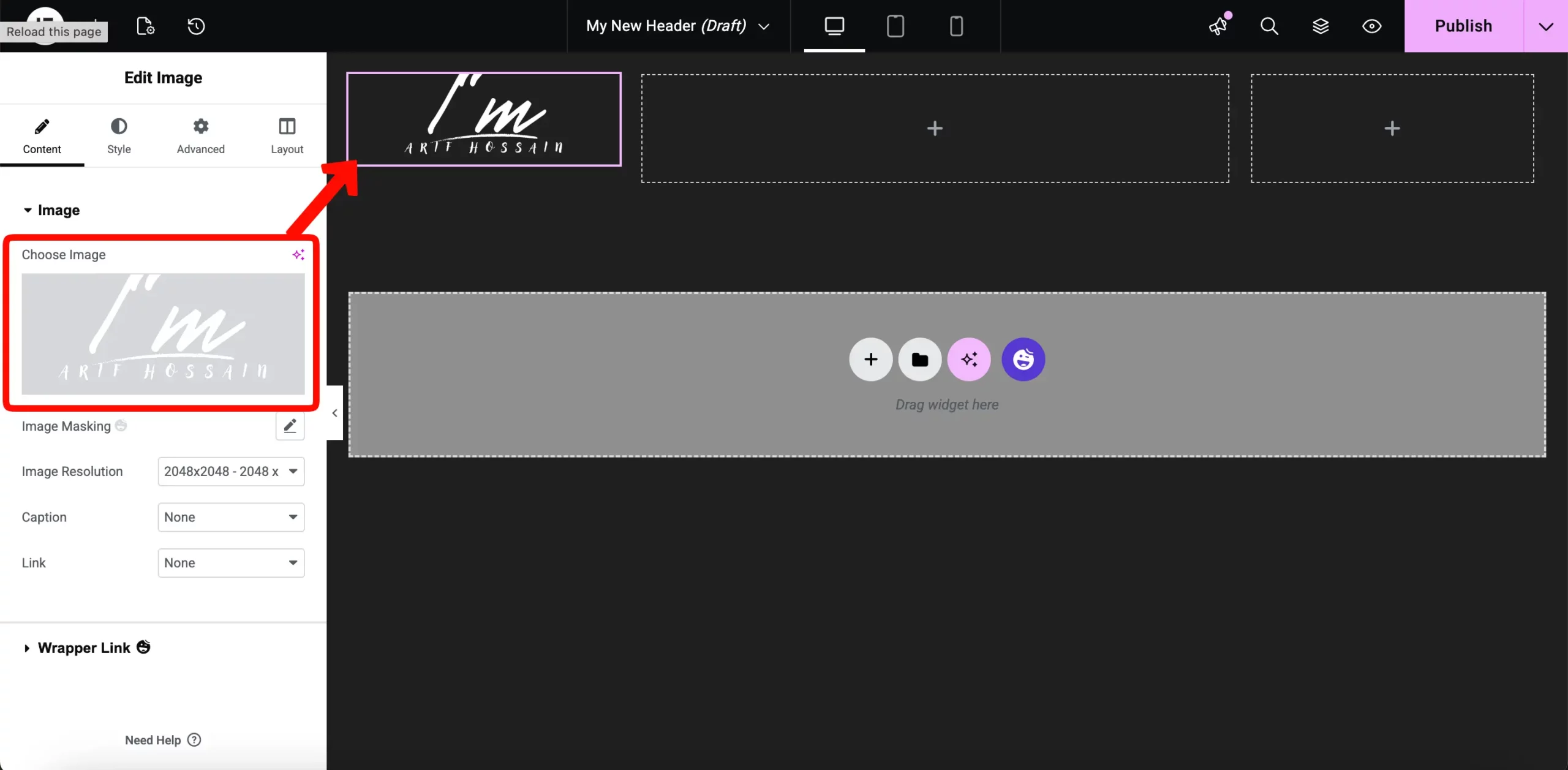 How to Create a Photography Website on WordPress with Elementor and HappyAddons (Step-by-Step) 11 Logo