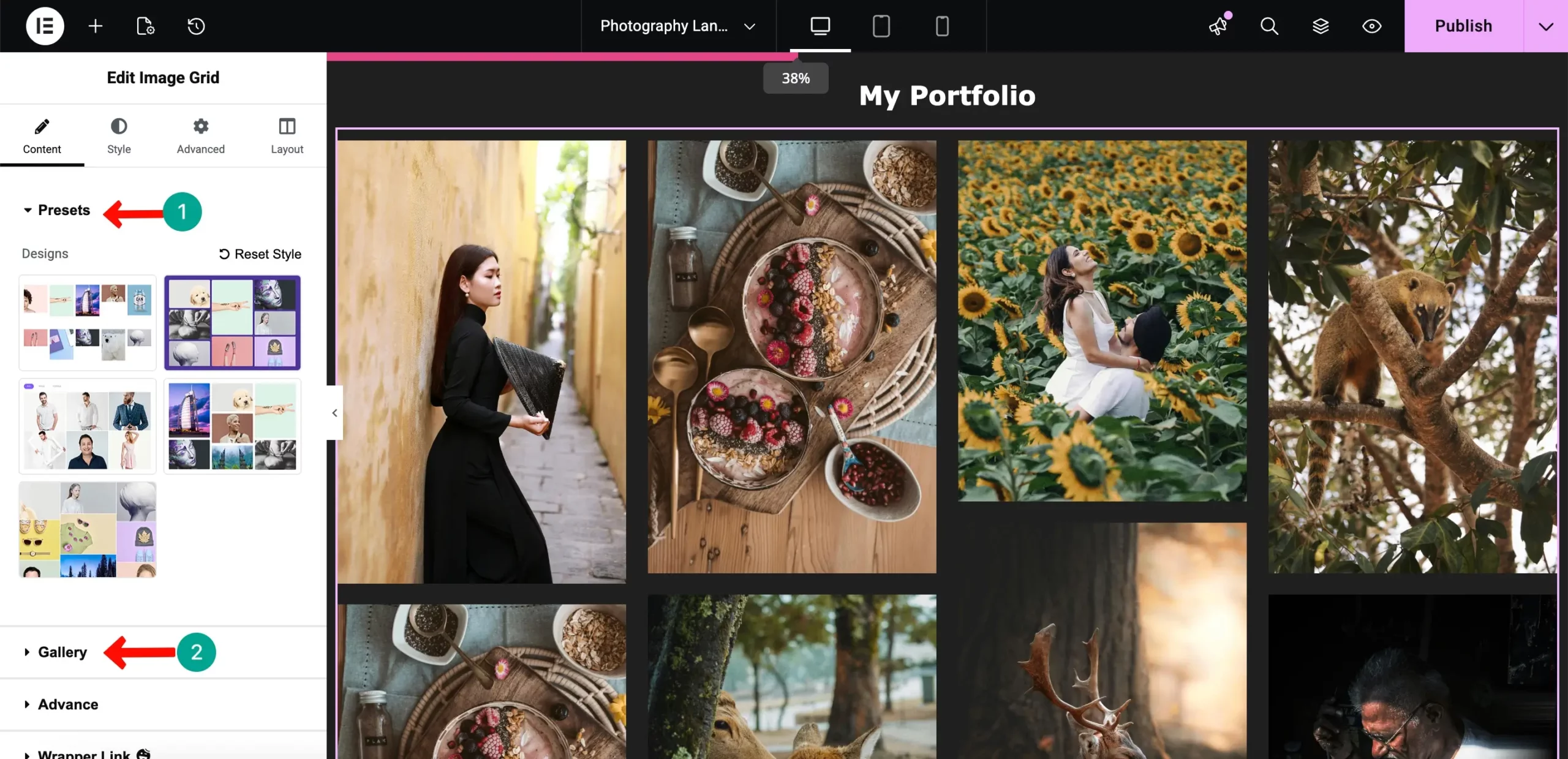 How to Create a Photography Website on WordPress with Elementor and HappyAddons (Step-by-Step) 31 Gallery
