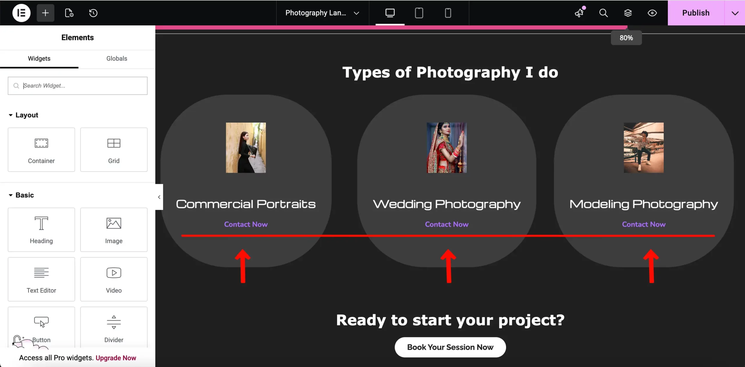 How to Create a Photography Website on WordPress with Elementor and HappyAddons (Step-by-Step) 33 Types of photography