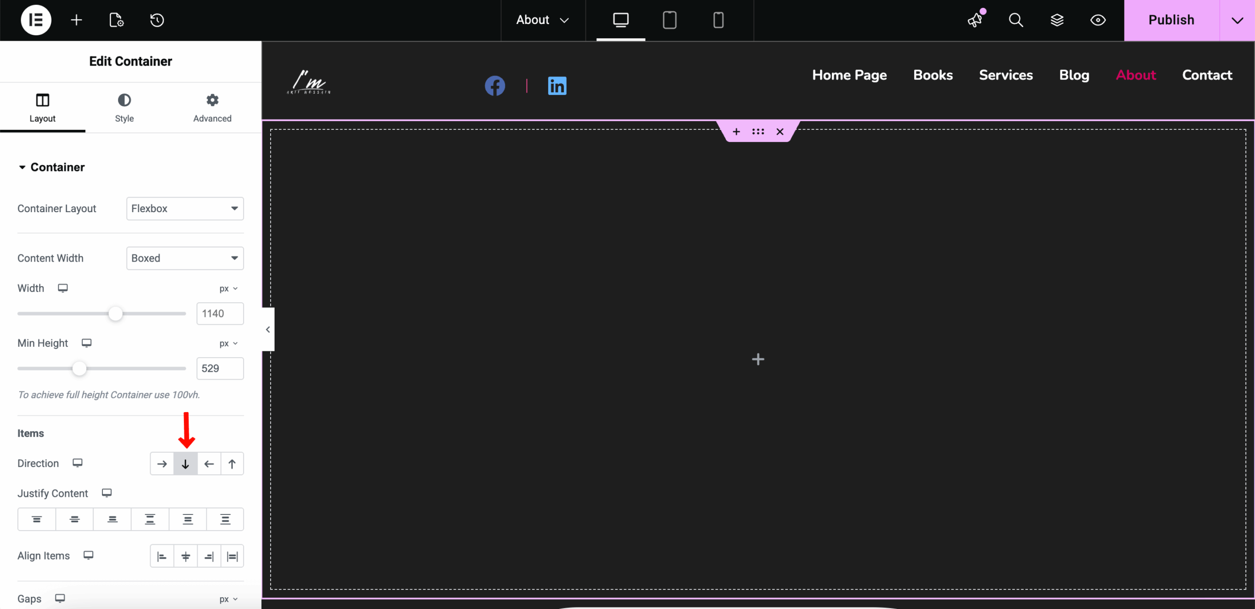 How to Create a Photography Website on WordPress with Elementor and HappyAddons (Step-by-Step) 38 About page layout