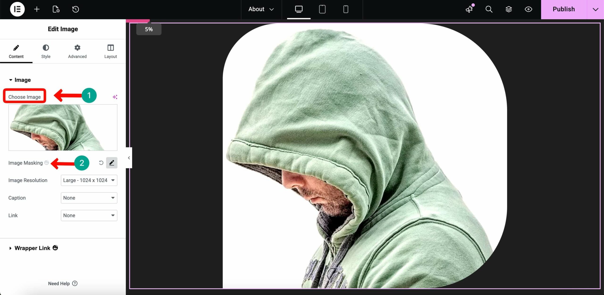 How to Create a Photography Website on WordPress with Elementor and HappyAddons (Step-by-Step) 39 Image choosing