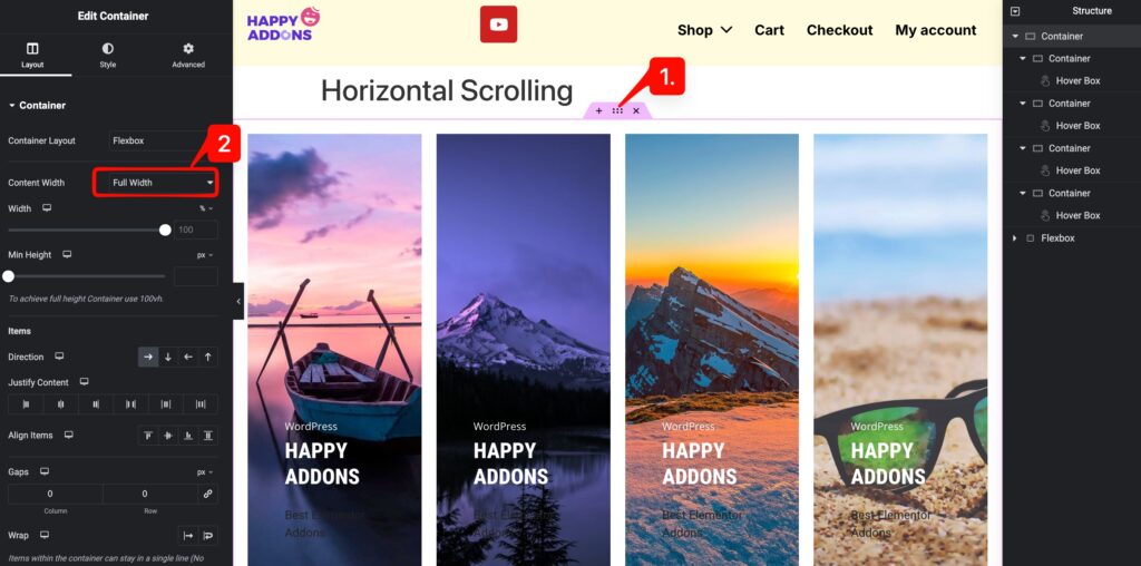 Horizontal Scroll 5 HS 5