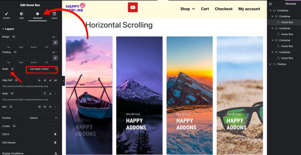 Horizontal Scroll 6 HS 6