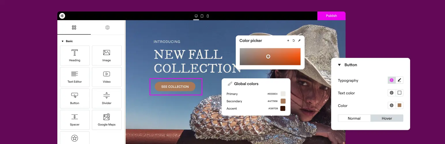 Elementor page builder 
